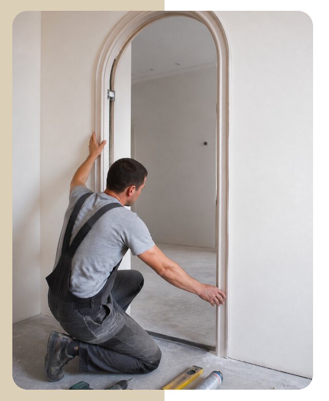 Профессиональная установка арочной двери под ключ в Одинцове