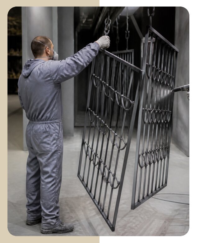 Порошковая покраска металлических решеток с гарантией в Одинцове